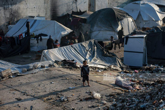 مكبّات النفايات وسط مدينة غزة