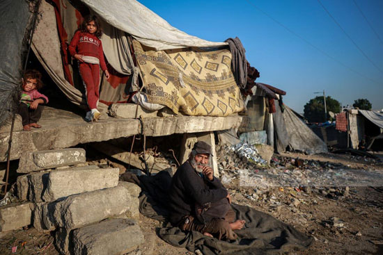 معاناة النازحين فى غزة