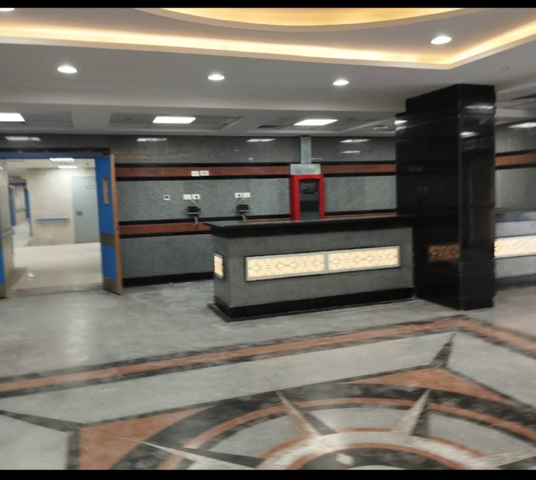 إستقبال المستشفى بساقلته