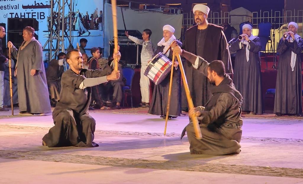 مهرجان التحطيب بمشاركة لاعبى العصا من مختلف محافظات الصعيد