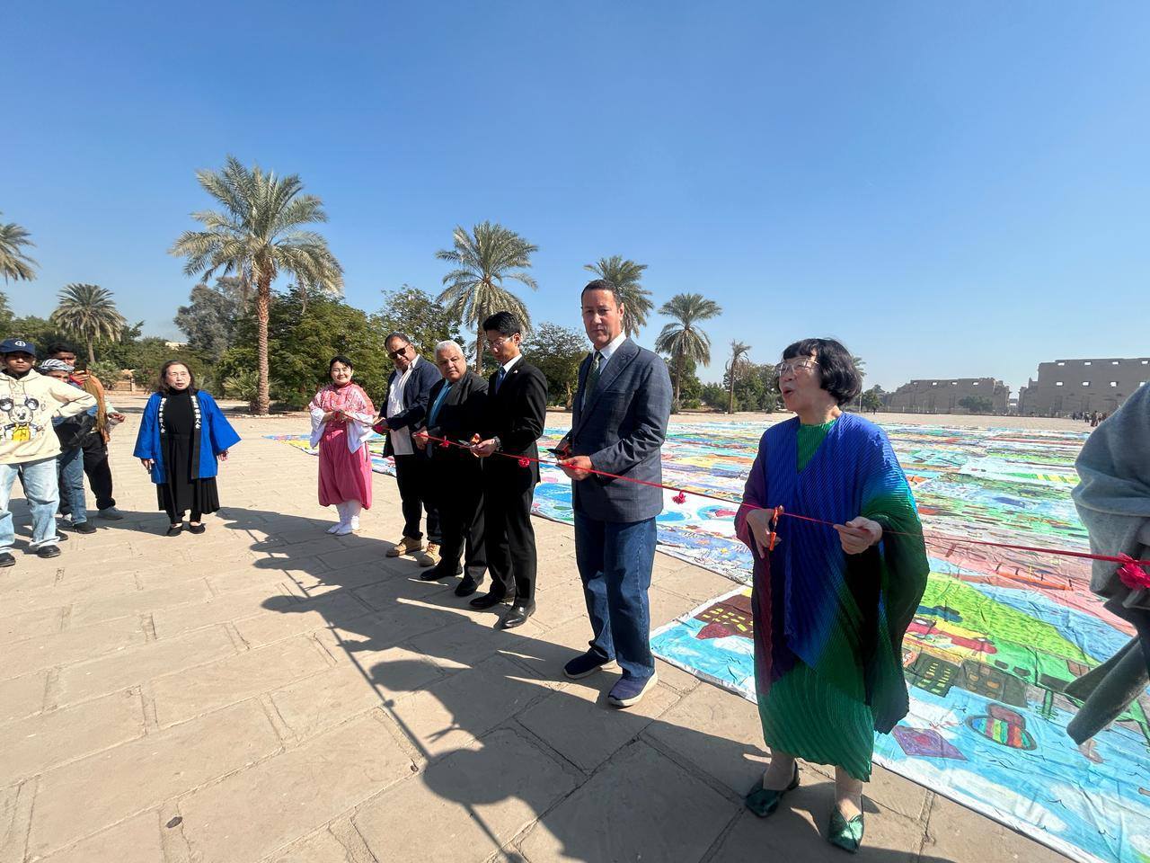 جانب من الحفاوة بفعاليات اليوم الثقافي الياباني فى الأقصر