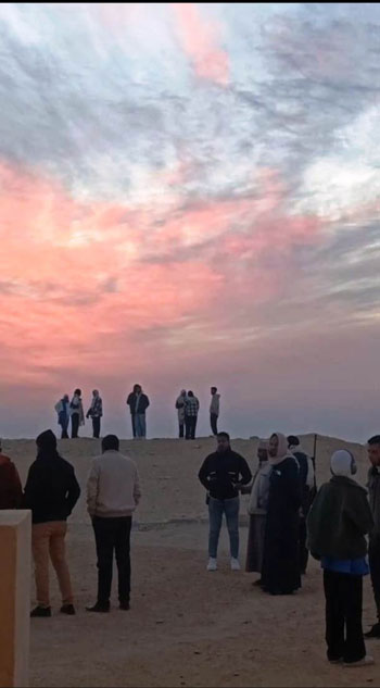 الشمس تغيب عن قدس الأقداس بمعبد قصر قارون (6)