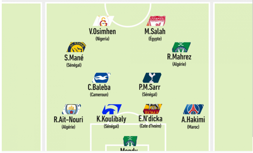 التشكيل المثالية لبطولة كأس أمم أفريقيا