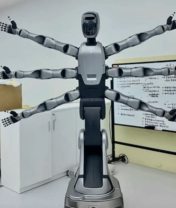 الكشف عن روبوت بستة أذرع