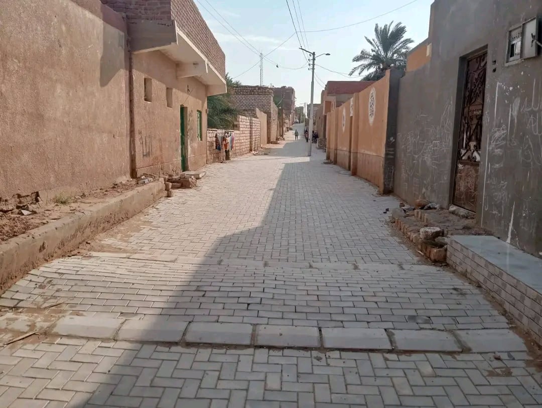 جانب من اعمال تطوير الاحياء بالخارجة جانب من اعمال تطوير الاحياء بالخارجة