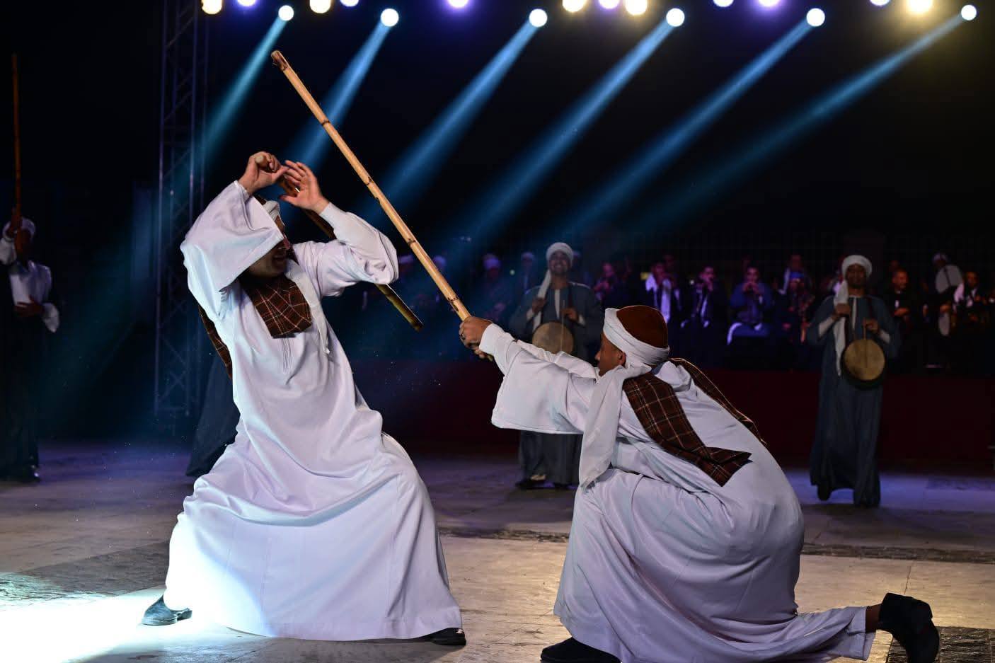عروض العصا الصعيدي فى مهرجان الأقصر للتحطيب