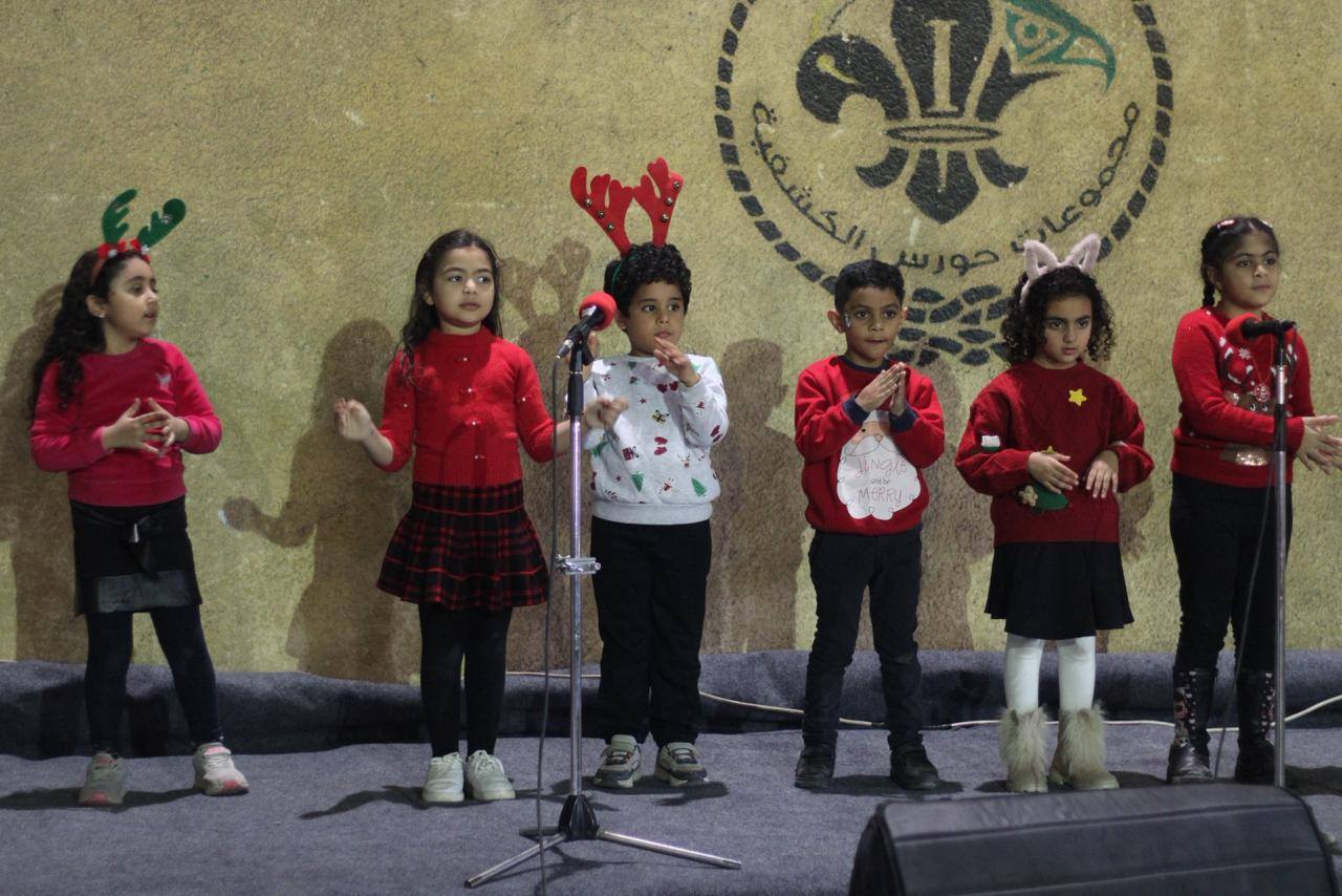 جانب من مجموعات حورس الكشفية فى الكنيسة