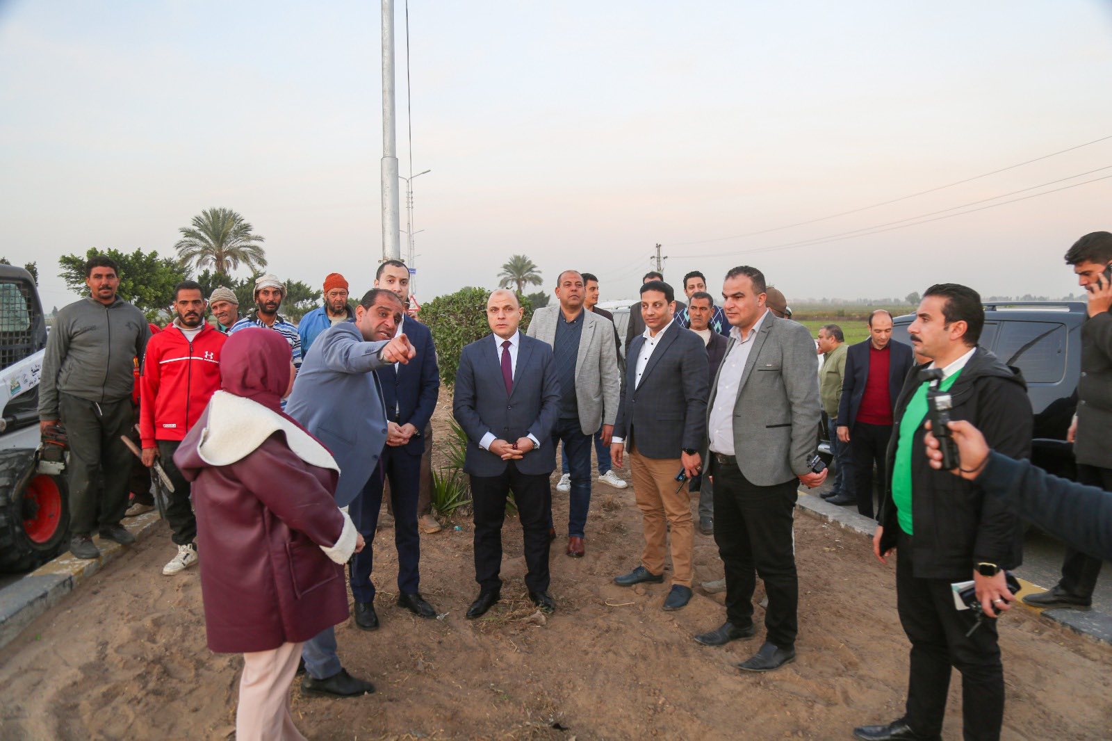 بدء حملة التشجير بمدخل كفر الشيخ