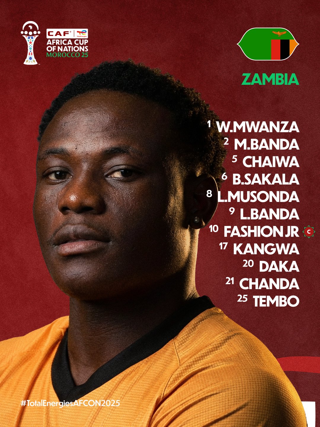 تشكيل منتخب زامبيا