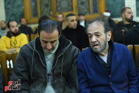 الأعلامي طارق علام في عزاء سمية الالفي