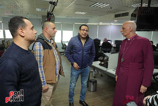 زيارة المطران سامى فوزى لصالة تحرير اليوم السابع زيارة المطران سامى فوزى لصالة تحرير اليوم السابع