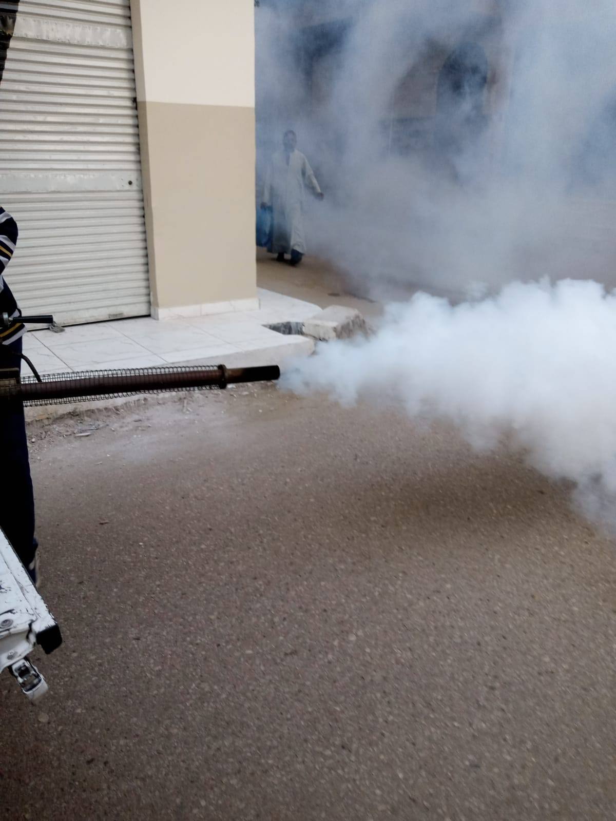 رش المبيدات الحشرية بعد شكاوى المواطنين بمنطقة حي شرق الأقصر