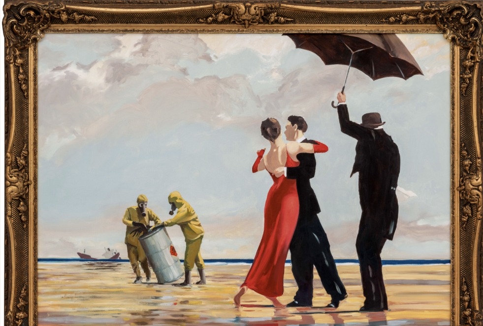 لوحة النفط الخام للفنان بانكسى