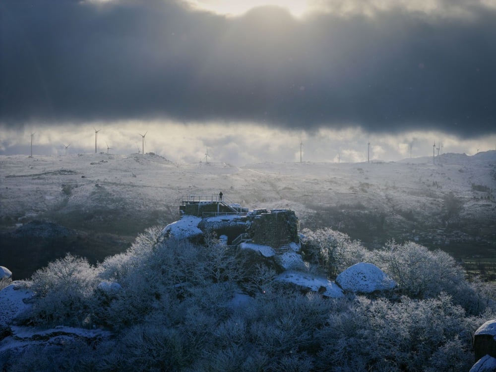 غطت الثلوج العديد من مناطق البرتغال (7)