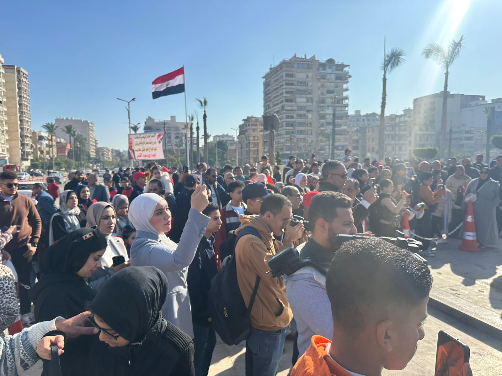 تجمع اهالي بورسعيد في الميدان