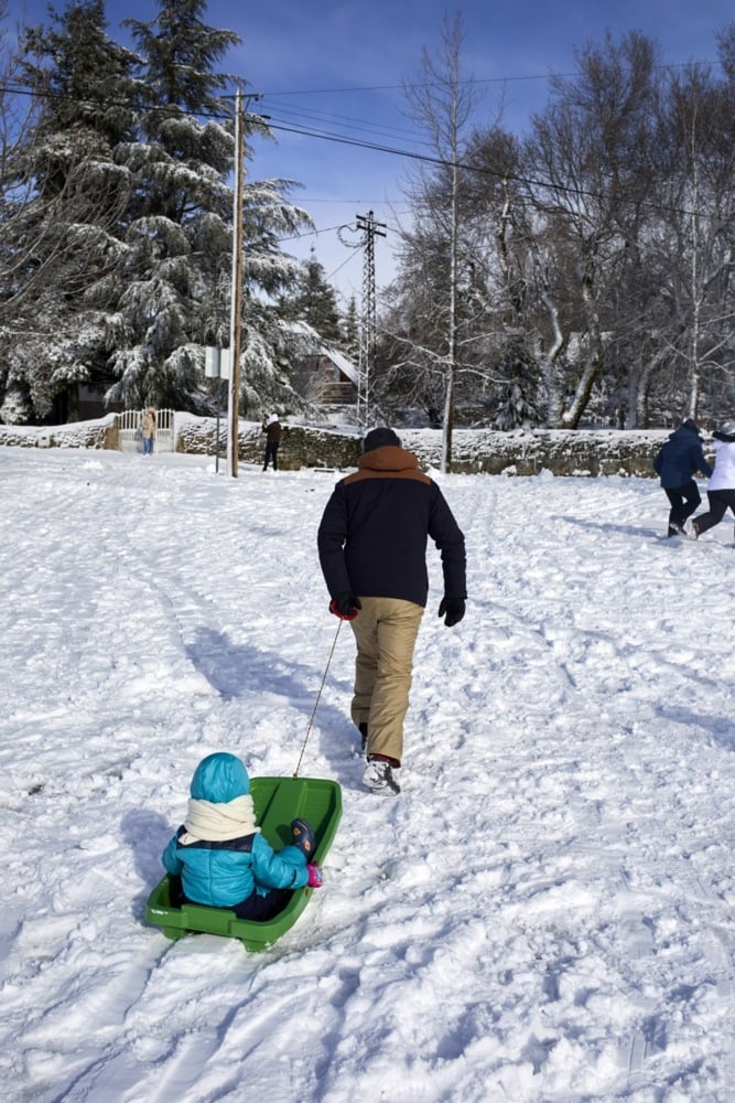 غطت الثلوج العديد من مناطق البرتغال (9)