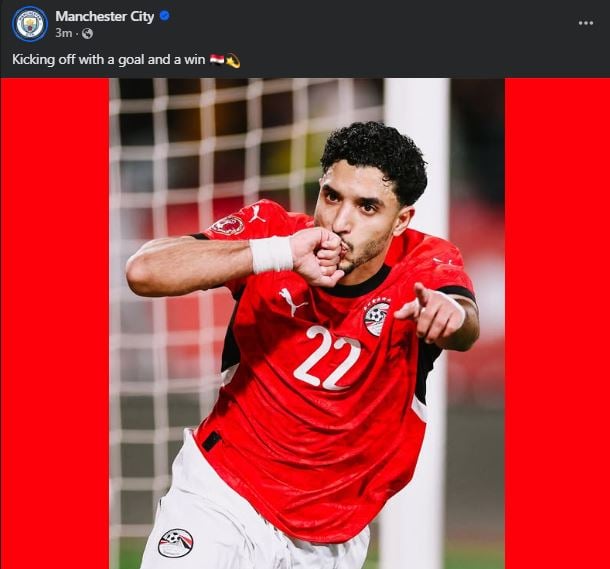 مانشستر سيتي يحتفل بهدف مرموش وفوز الفراعنة