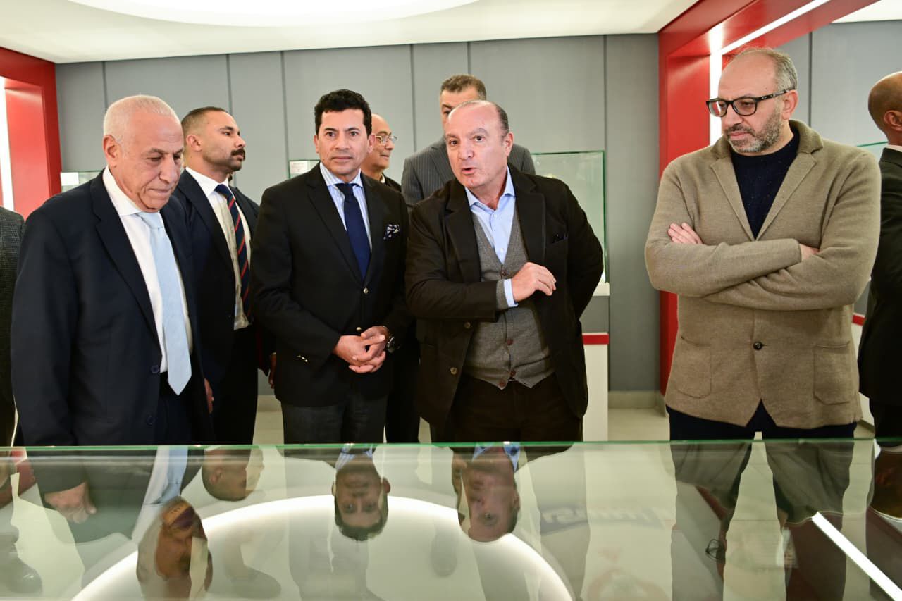 زيارة وزير الشباب والرياضة لنادي الزمالك (1)