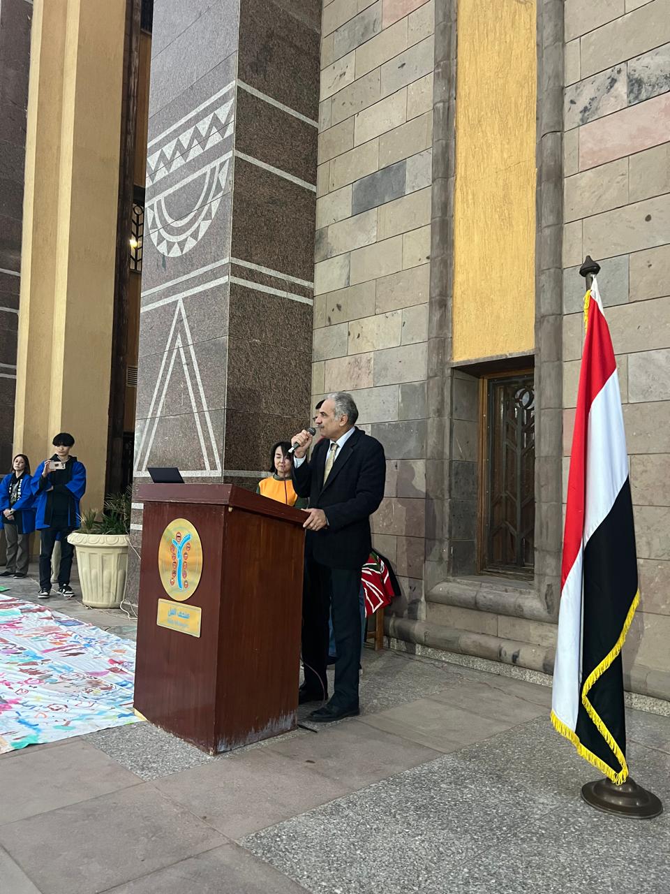 رئيس جامعة أسوان خلال كلمته