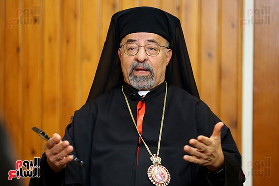 جانب من لقاء غبطة البطريرك الأنبا إبراهيم إسحاق