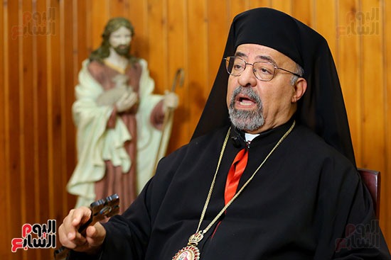 جانب من تعبيرات وجه الأنبا إبراهيم إسحاق