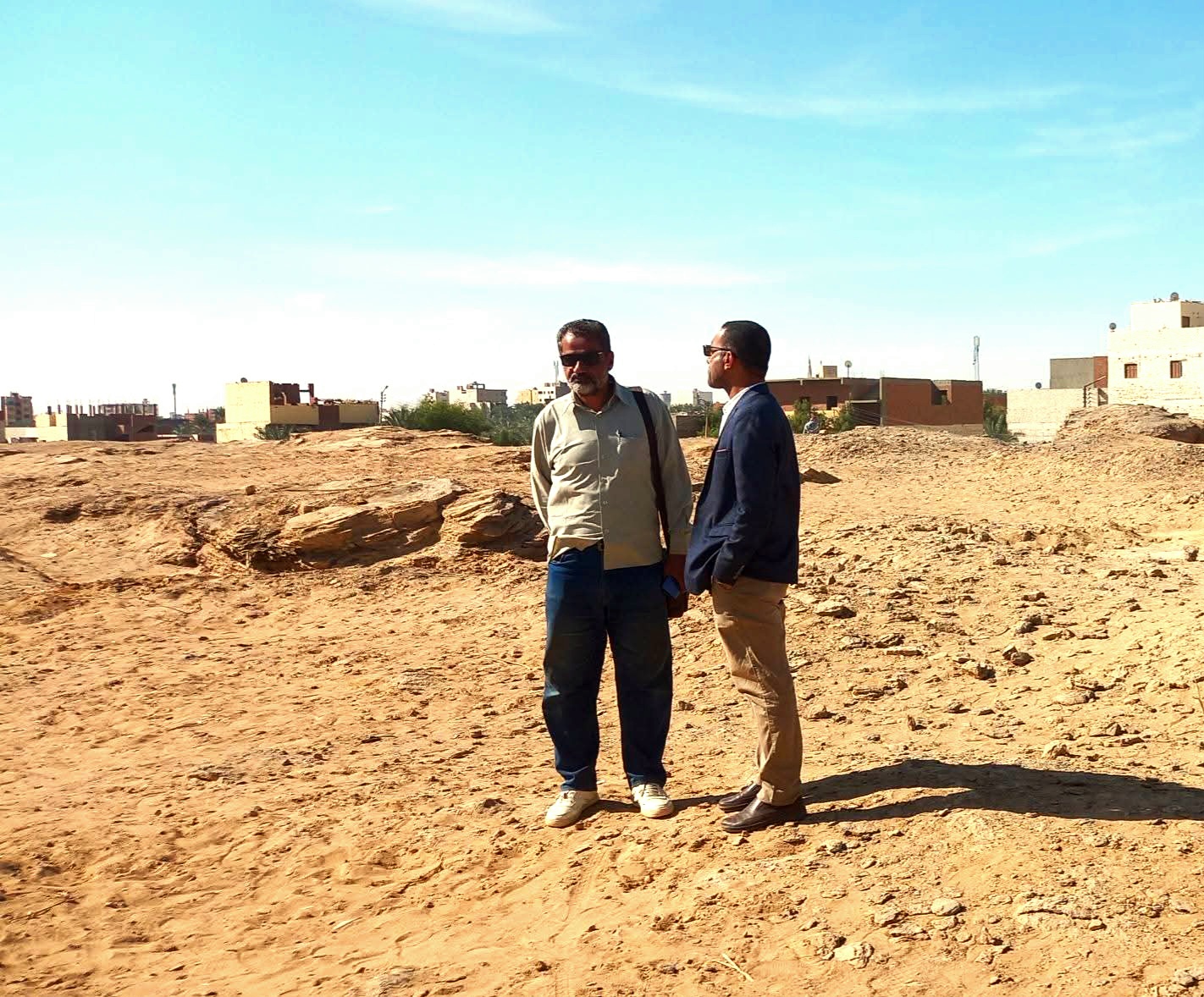 اثناء تنفيذ اعمال الحفريات