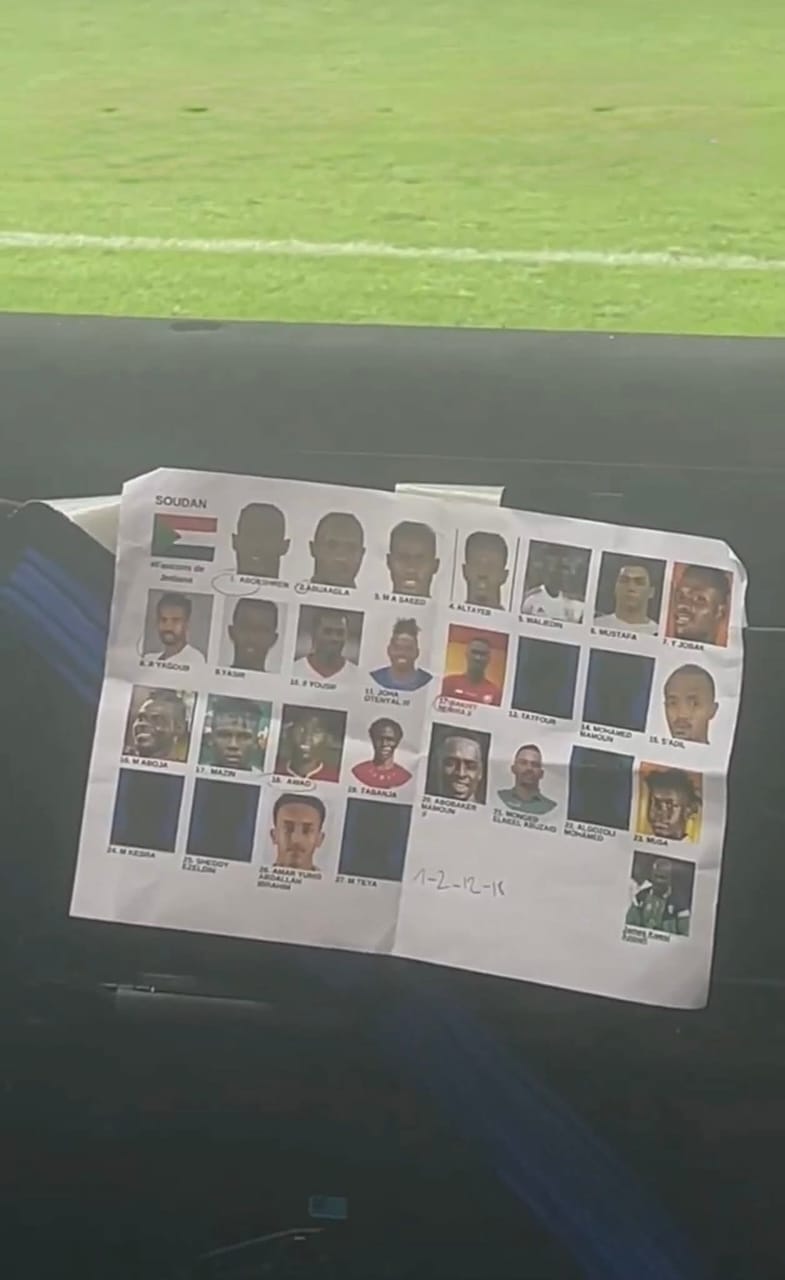 صورة تشكيل منتخب السودان وبينهم مصطفى محمد