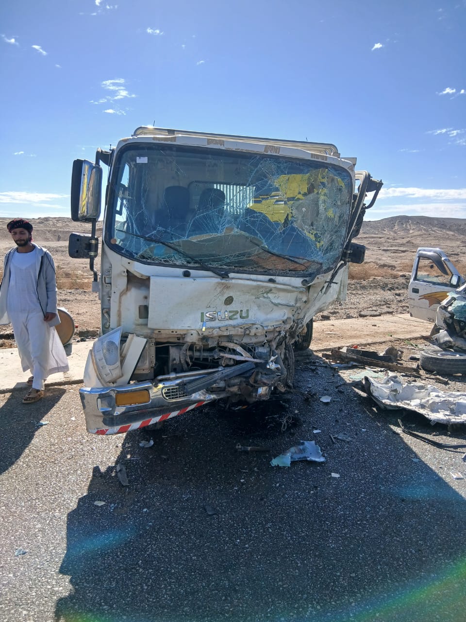 آثار الحادث 