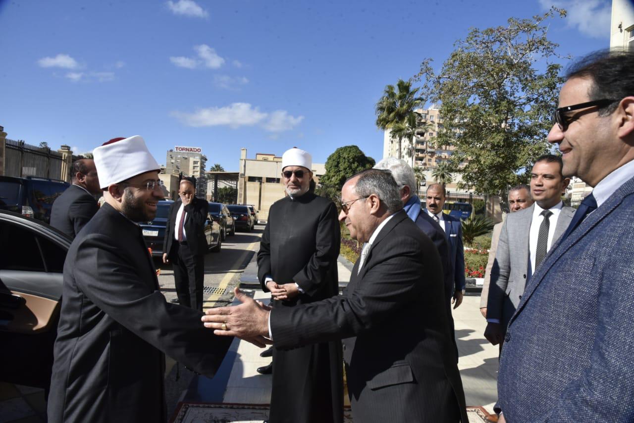 استقبال وزير الاوقاف