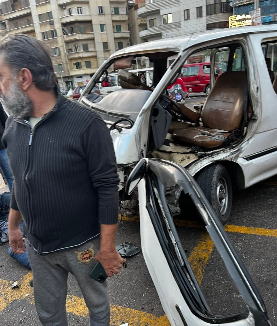 حادث سيارة ميكروباص وملاكي الإسكندرية