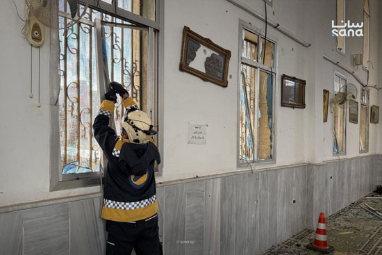 الدفاع المدنة داخل المسجد