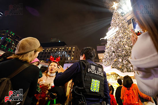 شجرة عيد الميلاد وسط مدينة تاييه فى تايوان