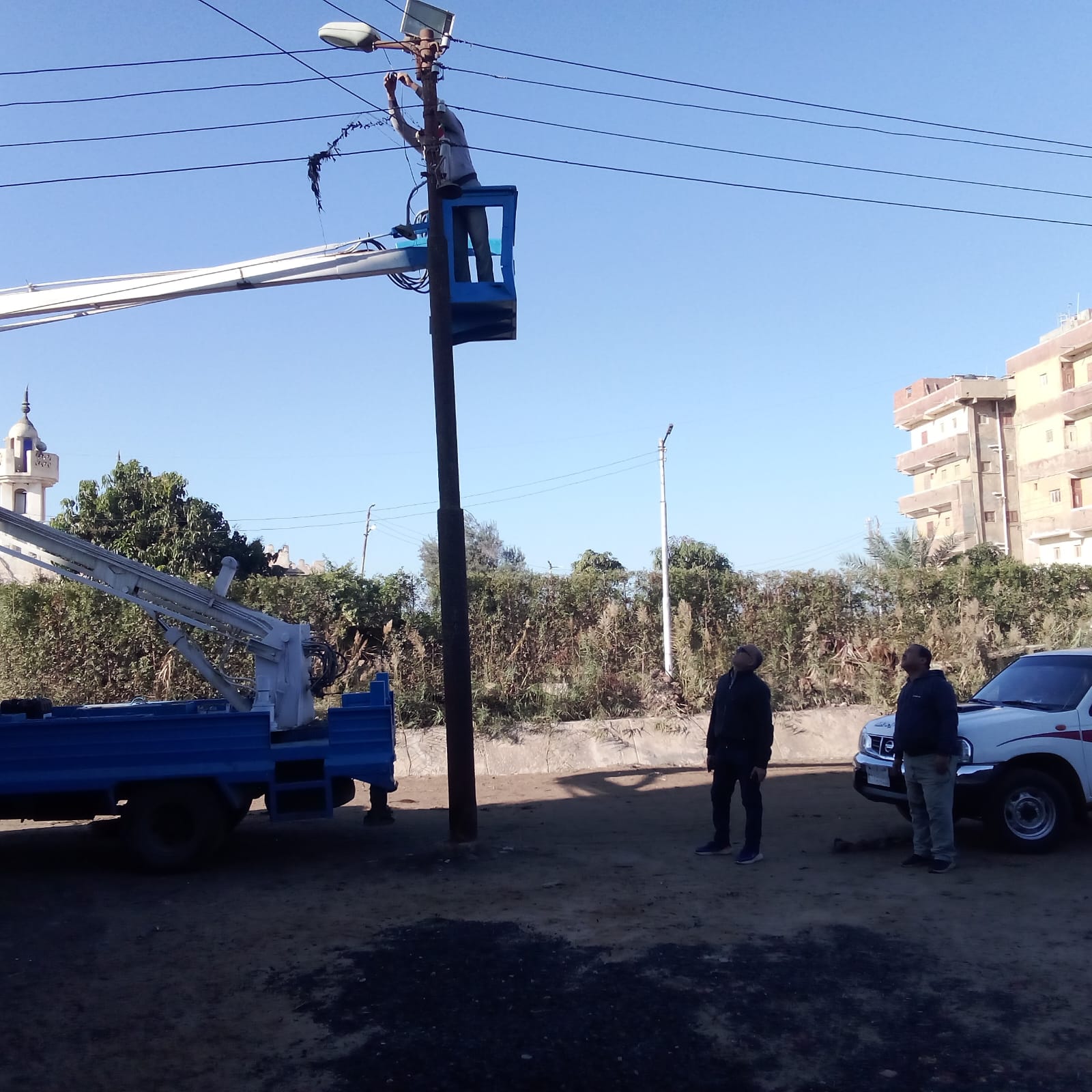 رفع كفاءة الإنارة بسيدي غازي