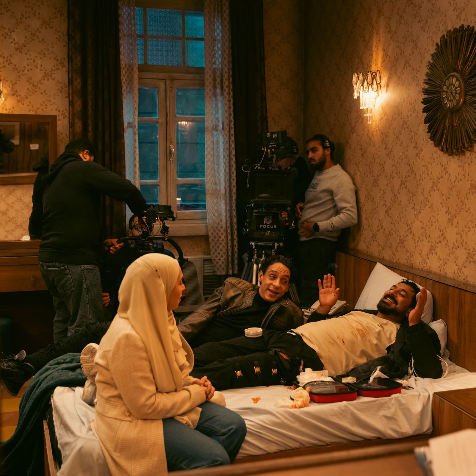 الفنانة رحمة أحمد في كواليس مسلسل عرض وطلب