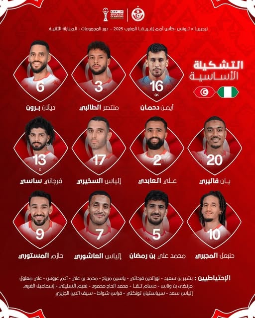 تشكيل منتخب تونس