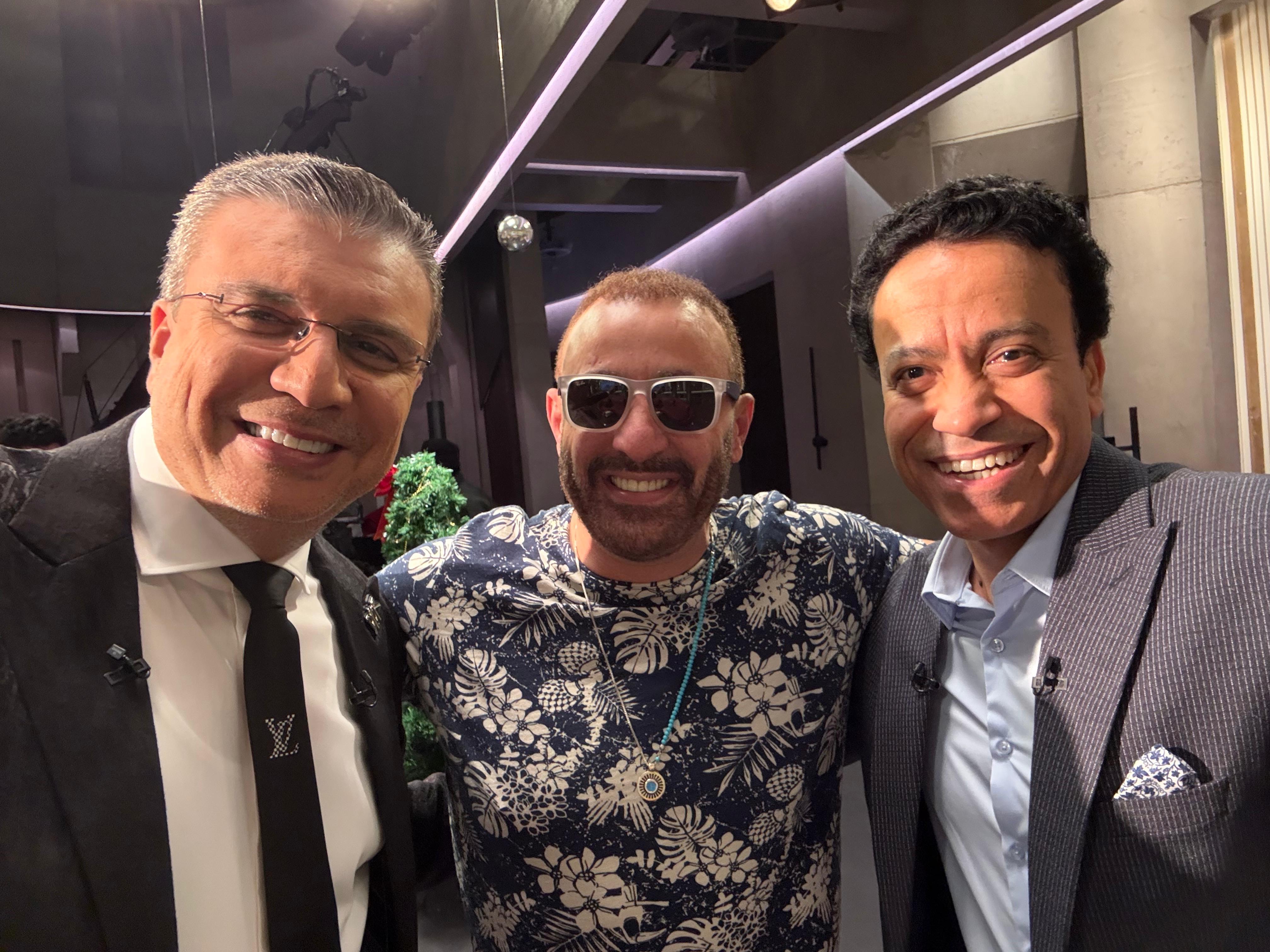 عمرو الليثي وسامح حسين والسقا