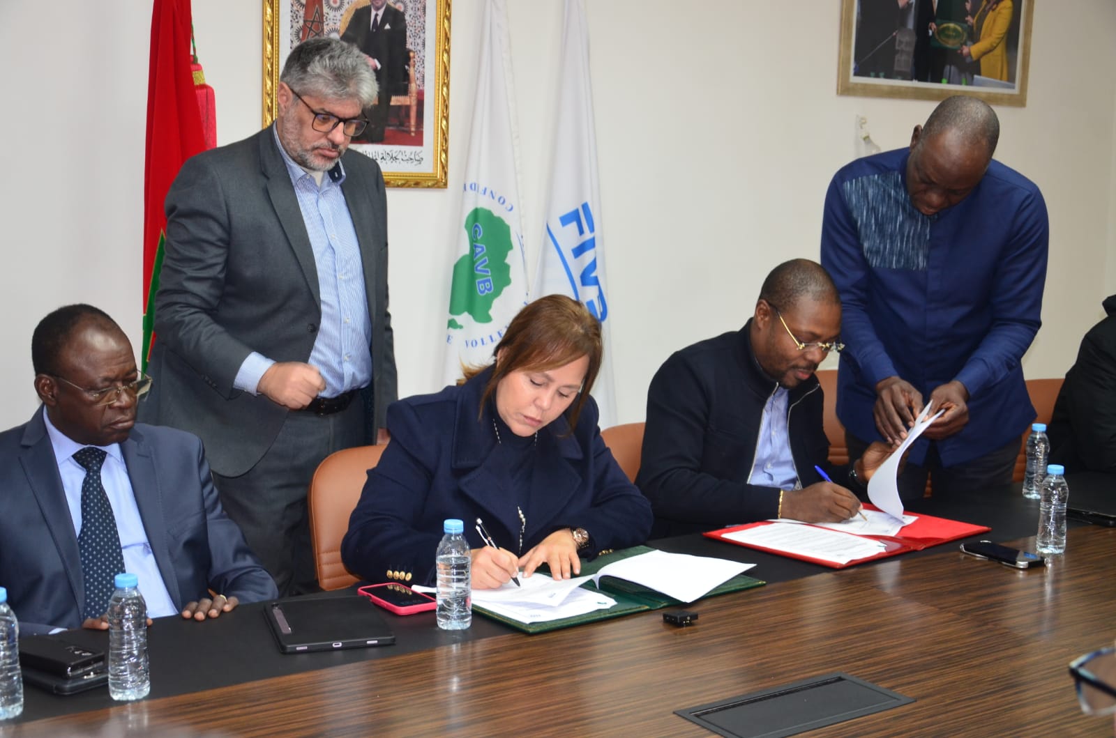 توقيع اتفاقية تنظيم بطولة إفريقيا لكرة الطائرة للرجال (3)