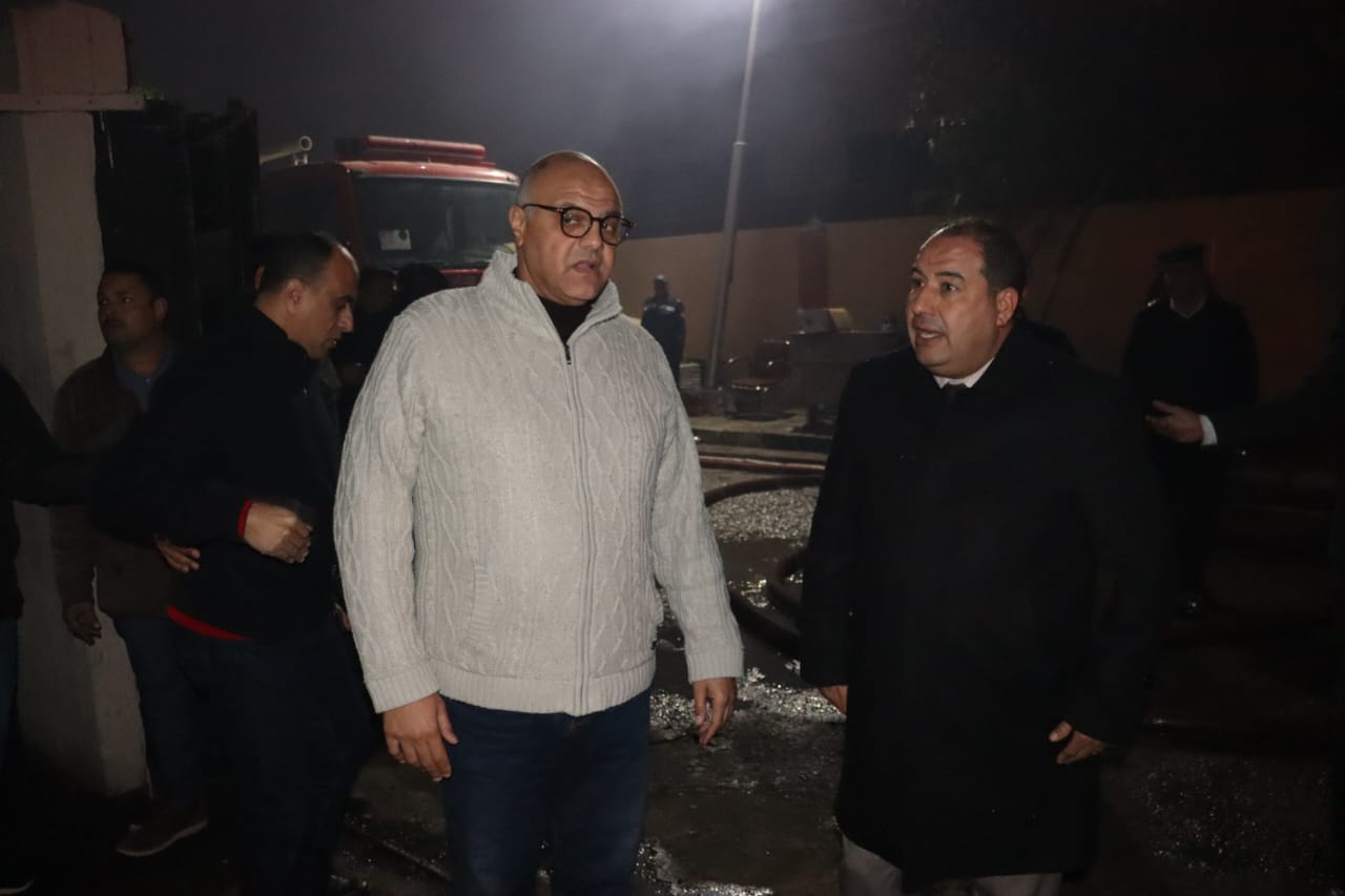 خلال متابعة السيطرة على الحريق خلال متابعة السيطرة على الحريق