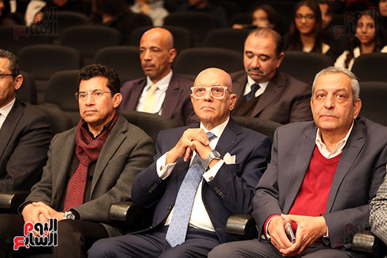 الدكتور أشرف صبحى وزير الشباب و الكاتب محمد سلماوى