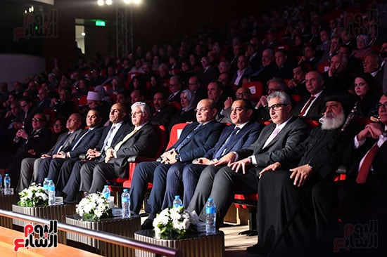 وزيرى التعليم والتعليم العالى خلال احتفالية جامعة العاصمة