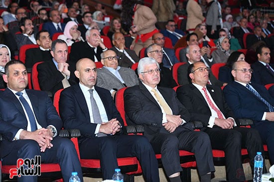 وزيرا التعليم خلال احفتالية اليوبيل الذهبى لجامعة العاصمة