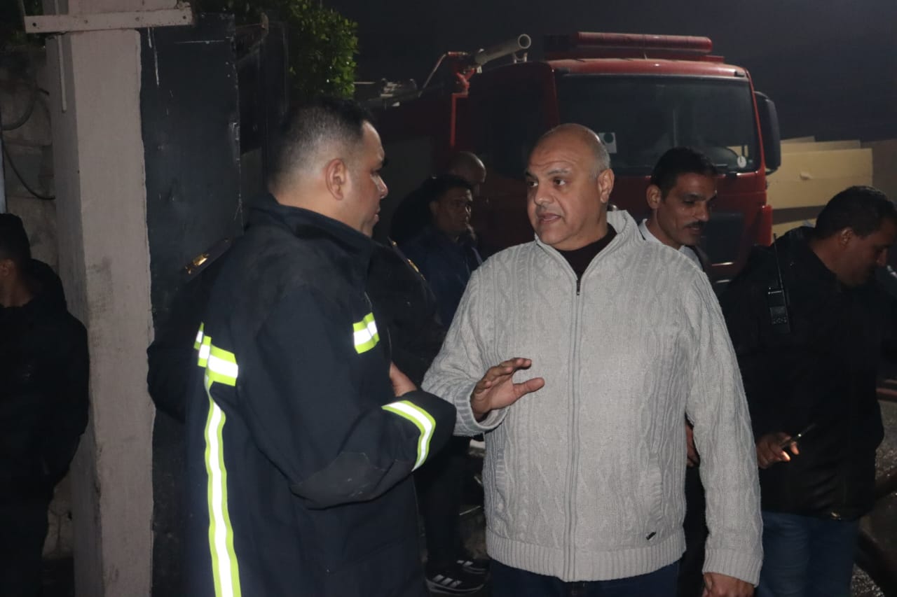 محافظ القليوبية ومدير الحماية المدنية بالمحافظة محافظ القليوبية ومدير الحماية المدنية بالمحافظة