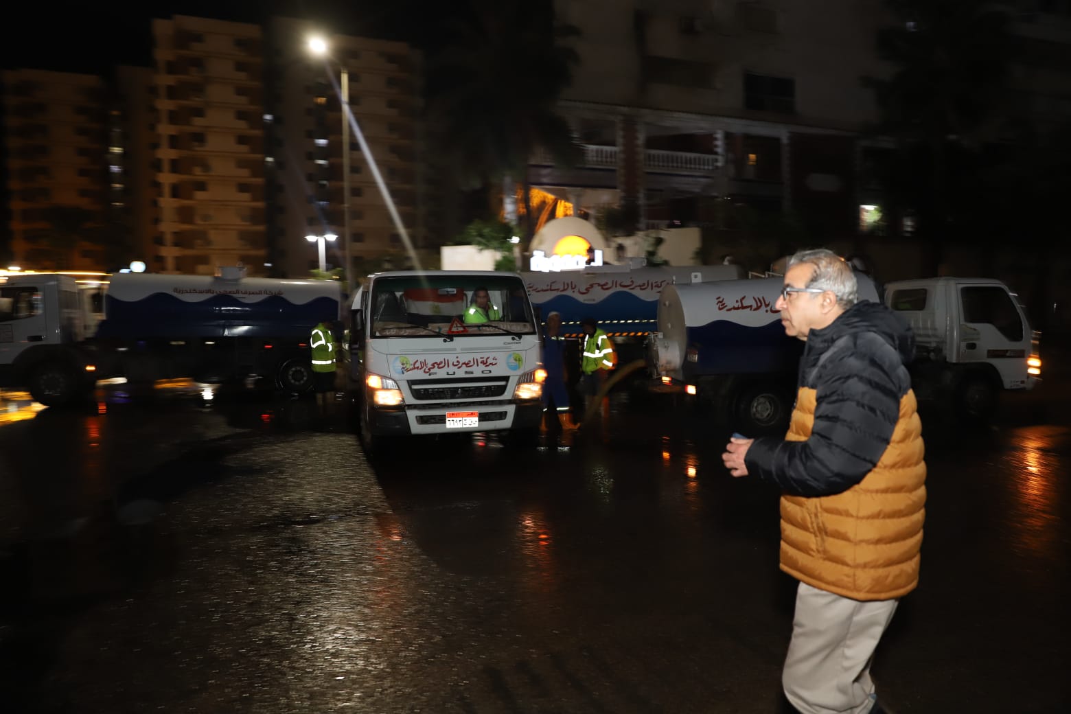 جولة رئيس الصرف الصحى جولة رئيس الصرف الصحى