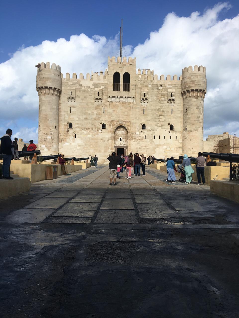 قلعة قايتباى بعد الامطار