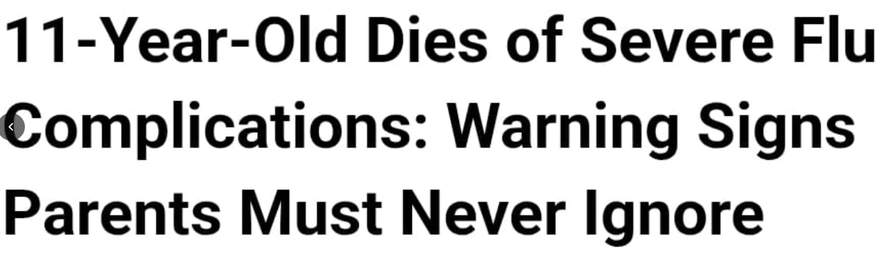 وفاة طفل أمريكى من مضاعفات الانفلونزا