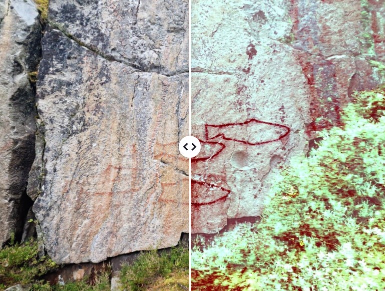 نقوش صخرية اكتشفت فى النرويج نقوش صخرية اكتشفت فى النرويج