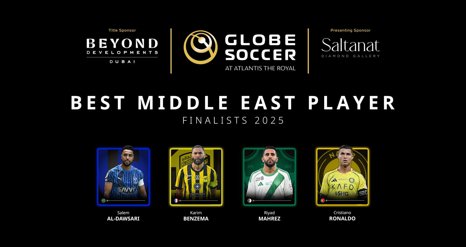 القائمة النهائية لجائزة أفضل لاعب في الشرق الأوسط