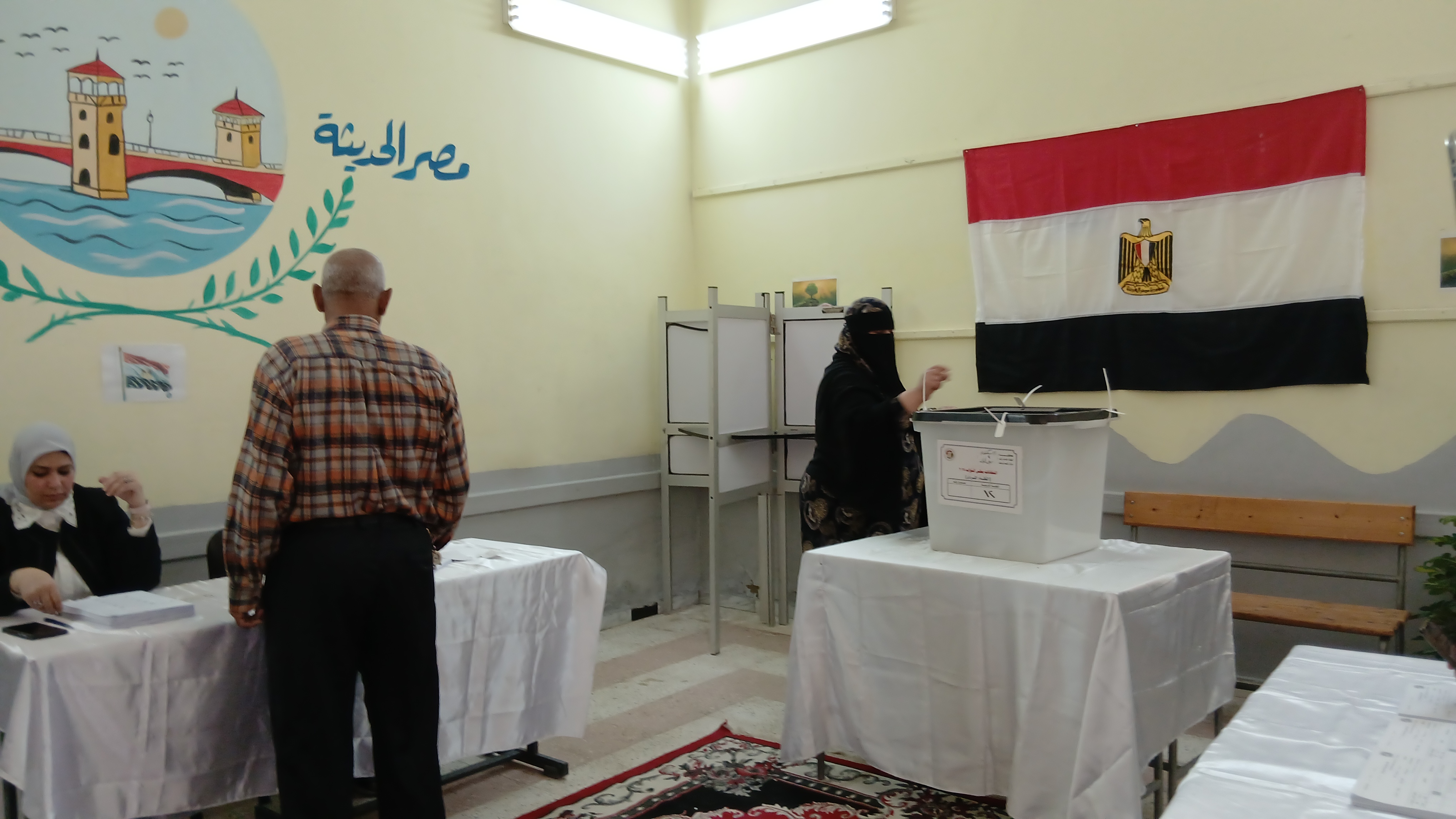 توافد علي جولة الإعادة لانتخابات مجلس النواب بالإسكندرية