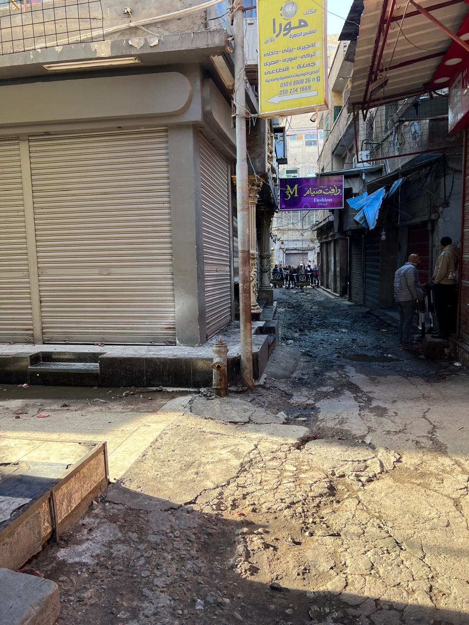 الشارع المحيط وفرض كردون امني