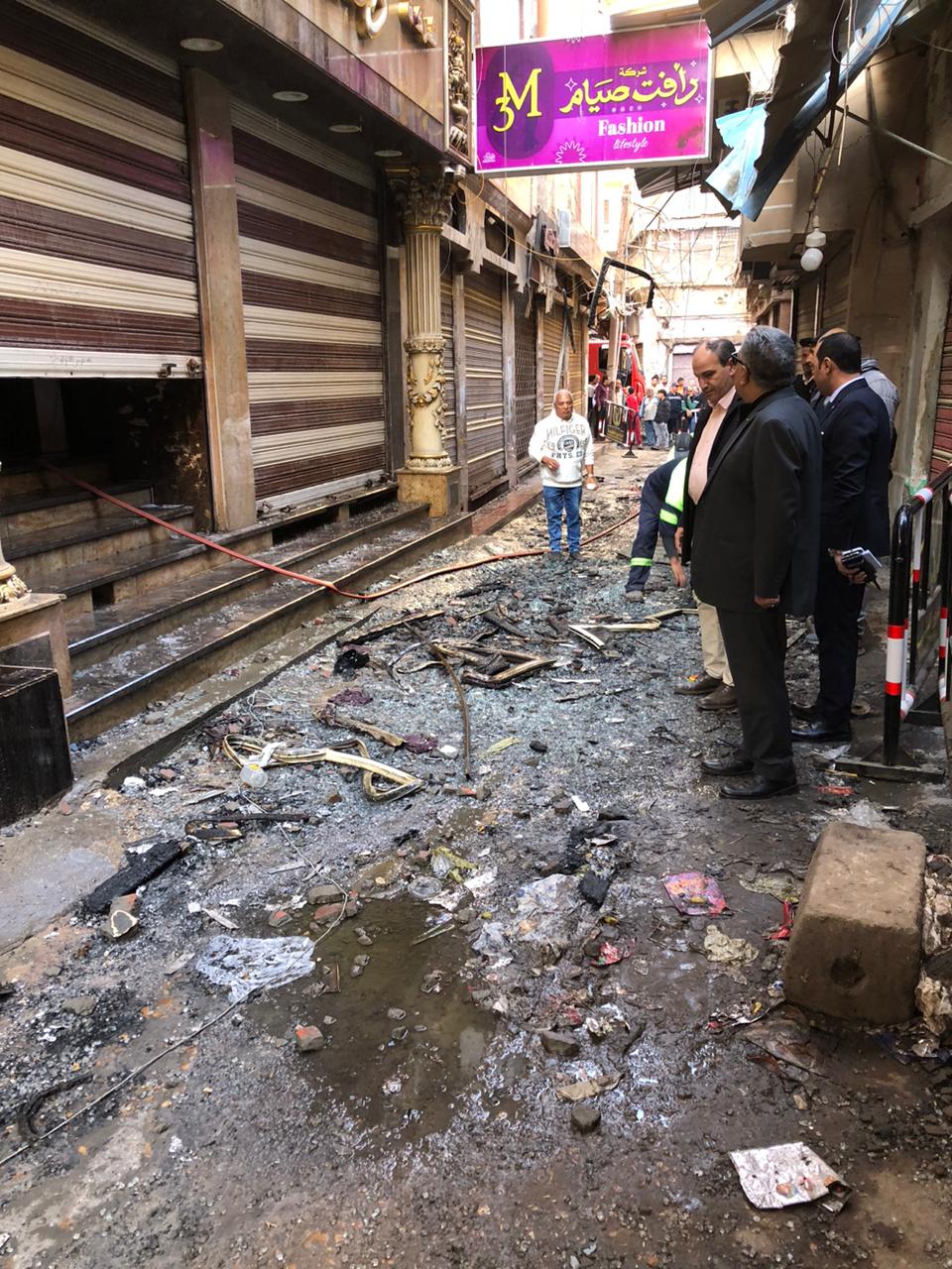 موقع الحريق